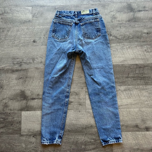 Vintage LL Bean 80โs/90โs High Waist Straight Leg Mid Wash Jeans size 26โ - Picture 5 of 11